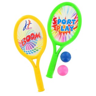 Jeu de Raquettes avec Balles (3 pcs)