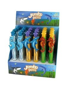 STYLO POISSON JUMBO EN PR&Eacute;SENTOIR (24 pcs)