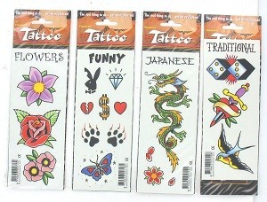 AUTOCOLLANTS TATOUAGE (50 pcs)