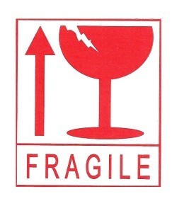 &Eacute;tiquette FRAGILE / Autocollants Fragile (45 feuillets)