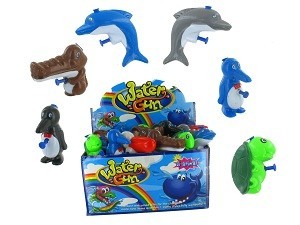 PISTOLETS À EAU ANIMAUX EN PRÉSENTOIR (24 pcs)
