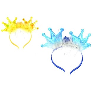 SERRE-T&Ecirc;TE AVEC COURONNES LUMINEUSES (12 pcs)
