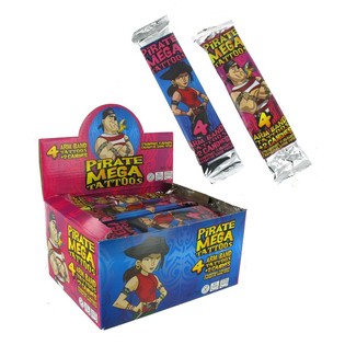 TATOUAGES PIRATES AVEC BONBON (30 pcs)