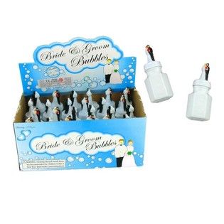 BULLES DE SAVON DE MARIAGE - COUPLE DE MARI&Eacute;S (24 pcs.)