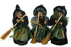 SORCIÈRES DE DÉCORATION 12 CM (6 pcs)