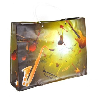 Grands Sacs Cabas / Sacs Cadeaux - Motif Musique (12 pcs)
