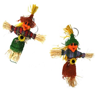 GRAND PORTE-CL&Eacute;S SORCI&Egrave;RE EN PAILLE 16 CM (12 pcs)