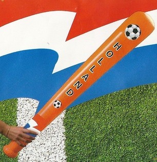 Massue gonflable orange, 90 cm de long ! (12 pcs)