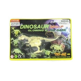 DINO GLOW IN THE DARK &Agrave; REMONTER (Lot de 6)