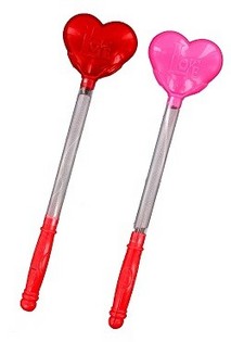 Bâton Lumineux LED Party - Modèle Cœur (12 pcs)