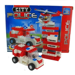 BRIQUES DE CONSTRUCTION POLICE (2 pcs.)
