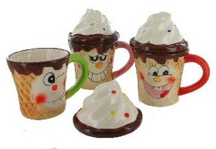 Mug Glace avec Couvercle (6 pcs)