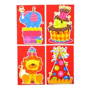 CARTES D'INVITATION ANNIVERSAIRE + ENVELOPPES (24 pcs.)