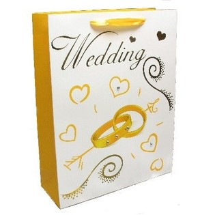 Sac Cadeau Mariage - Or (12 pcs)