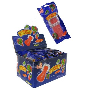 Dentier de Vampire avec Langue en Bonbon (40 pcs)