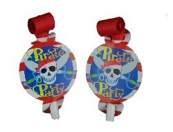 Sans-g&ecirc;nes d'anniversaire Pirate (6x6 pcs)