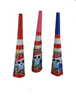 6 SIFFLETS D'ANNIVERSAIRE - "PIRATE PARTY" (6 sets)