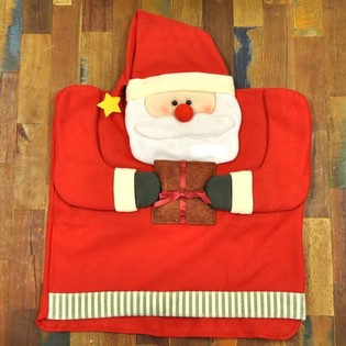 HOUSSES DE CHAISE PÈRE NOËL DE LUXE (4 pcs)