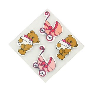Stickers D&eacute;coratifs - Rose B&eacute;b&eacute; (20 pcs)