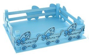 Panier de D&eacute;coration - Bleu B&eacute;b&eacute; (2 pcs)