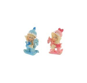 D&eacute;coration B&eacute;b&eacute; sur Cheval &agrave; Bascule 5 cm (24 pi&egrave;ces)