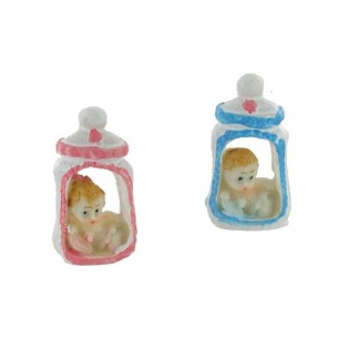 D&eacute;coration de Naissance - B&eacute;b&eacute; en Biberon 5,5 cm (12 pcs)