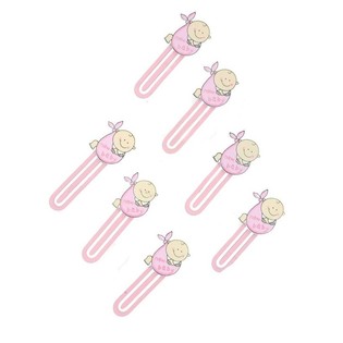 PETIT MARQUE-PAGE BÉBÉ - ROSE (12 pcs)