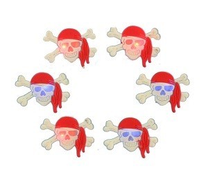 Badge Pirate Lumineux (15 pcs)