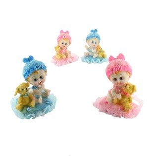 DÉCORATION BÉBÉ SUR COUSSIN 9 CM (4 pcs)