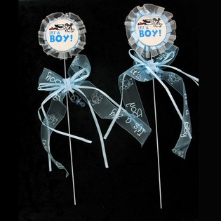 Pique &agrave; g&acirc;teau de naissance - It's a Boy (12 pcs)