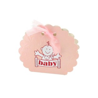 Boîtes Cadeaux Naissance - Rose (12 pcs) | Dragées Baby Shower