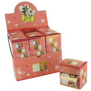 Autocollants Cadeau/Carte - Motif Fleurs (12 pi&egrave;ces)
