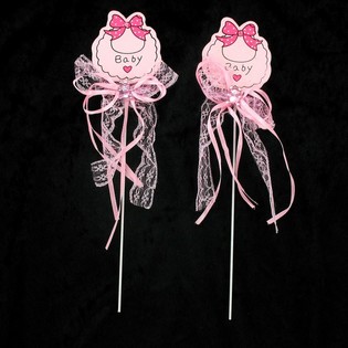 Pic pour Gâteau de Naissance - Rose Bébé (12 pcs)