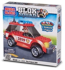 MEGABLOKS BLOK SQUAD SUV PATROUILLE POMPIERS - 2432 (2 pcs)