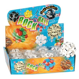 BALLE REBONDISSANTE T&Ecirc;TE DE MORT AVEC SON (12 pcs)