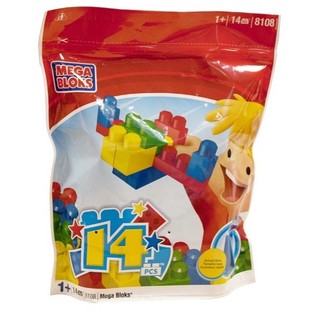 Mega Bloks 8108 - Sac de Grosses Briques de Construction (14 pièces)