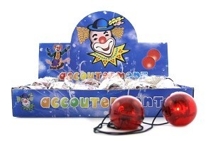 Nez de Clown Lumineux en Présentoir (24 pcs)