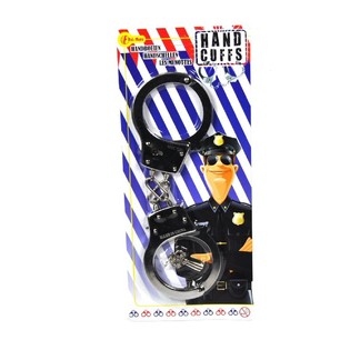 MENOTTES DE POLICE EN M&Eacute;TAL (5 pcs)
