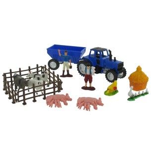 Kit de Jeu Ferme Complet & D&eacute;co G&acirc;teau (12 Sets)