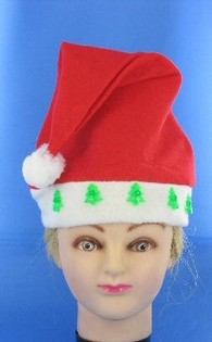 BONNET DE NO&Euml;L LUMINEUX AVEC RENNE (12 pcs)