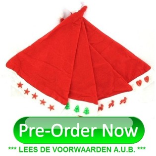 LOT DE BONNETS DE NO&Euml;L LUMINEUX ASSORTIS (240 pcs)