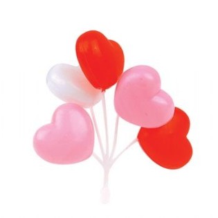 PIQUE &Agrave; CUPCAKE - GRAPPE DE BALLONS C&OElig;URS (27 pcs.)