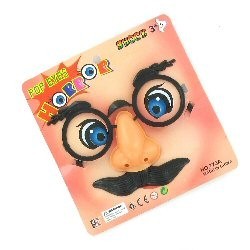 Lunettes rigolotes avec moustache (12 pcs)