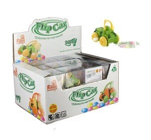 VOITURE &Agrave; FRICTION AVEC BONBONS (24 pcs)