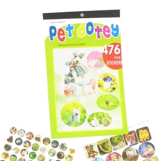 Livre de Stickers Mod&egrave;le - Animaux (12 pcs)