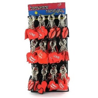 PR&Eacute;SENTOIR DE PORTE-CL&Eacute;S : C&OElig;URS (144 pcs)
