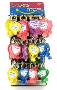 PR&Eacute;SENTOIR DE PORTE-CL&Eacute;S : C&OElig;UR PHOTO (144 pcs)