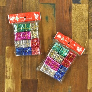 Mini Cadeaux de Noël Décoratifs (Pack de 12)