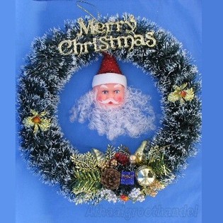 DÉCORATION DE PORTE DE NOËL - RONDE (2 pcs)