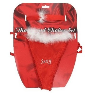 SEXY STRING ET CHOKER SUR CARTE (12 pcs)